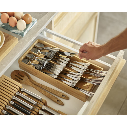 Joseph Joseph DrawerStore Bamboo Large Cutlery Organizer Perigold